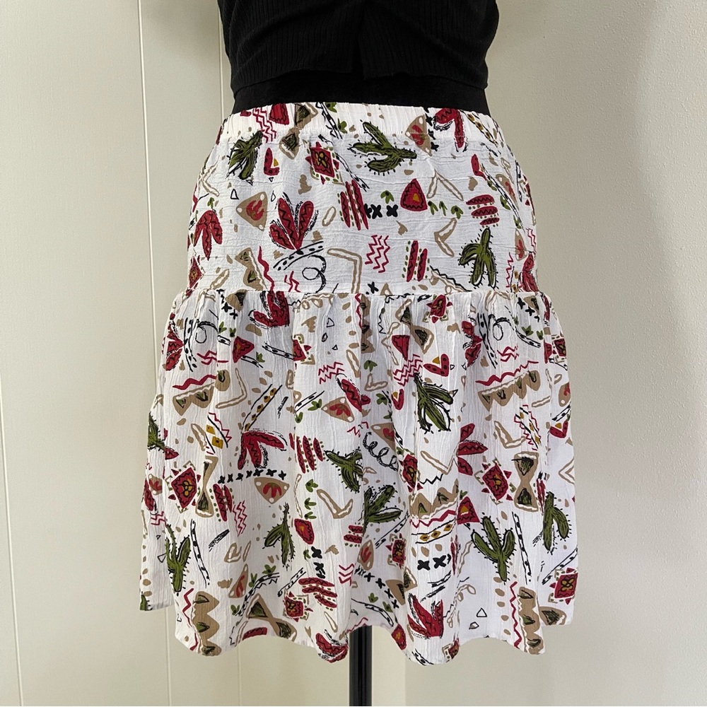 Boho mini skirt size medium